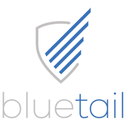Bluetail Gray Stacked Logo