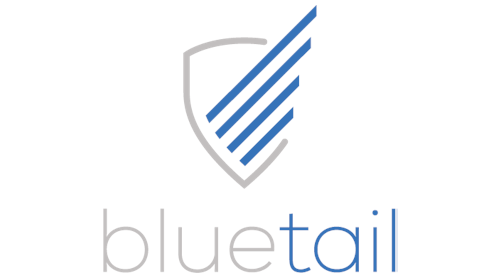 Bluetail Gray Stacked Logo