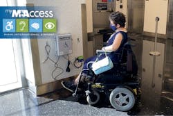 One of many wheelchair charging stations at MIA. One of many wheelchair charging stations at MIA.
