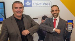 Nick Careen, Senior Vice President of the Operations, Safety and Security Division, IATA, and Rami Al Haddad, NAS Group CIO, announced that NAS is the first ground handling agent globally to integrate with IATA Travel Pass