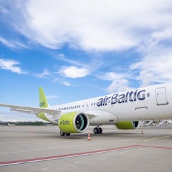 airBaltic will take part at the Dubai Airshow Nov. 14-17. Together with the aircraft manufacturer Airbus, airBaltic will showcase one of its Airbus A220-300 aircraft.