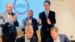 Akasa Air announced the purchase of CFM LEAP-1B engines to power its recently announced Boeing 737 MAX airplanes. The agreement that also includes spare engines and long-term services agreement is valued at nearly $4.5bn at list price Left to right: Vinay Dube, CEO, Akasa Air; Philippe Couteaux, EVP of sales & marketing, CFM International. Standing left to right: Jean-Paul Alary, CEO, Safran Aircraft Engines; Aditya Ghosh, co-founder, Akasa Air; Olivier Andriès, CEO, Safran Akasa Air announced the purchase of CFM LEAP-1B engines to power its recently announced Boeing 737 MAX airplanes. The agreement that also includes spare engines and long-term services agreement is valued at nearly $4.5bn at list price Left to right: Vinay Dube, CEO, Akasa Air; Philippe Couteaux, EVP of sales & marketing, CFM International. Standing left to right: Jean-Paul Alary, CEO, Safran Aircraft Engines; Aditya Ghosh, co-founder, Akasa Air; Olivier Andriès, CEO, Safran