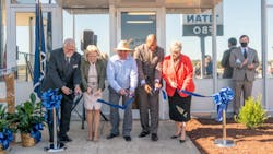 Averett University on Oct. 26 held a ribbon cutting event celebrating the opening of AU Aviation Services, the new fixed-based operator (FBO) of the Danville Regional Airport.