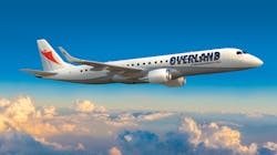 Embraer announced at the Dubai Air Show a firm order for three new E175, plus three purchase rights for the same model of aircraft, with Overland Airways. Embraer announced at the Dubai Air Show a firm order for three new E175, plus three purchase rights for the same model of aircraft, with Overland Airways.
