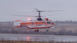 The upgraded Ka-32A11M firefighting helicopter produced by the JSC Russian Helicopters (part of Rostec State Corporation) took off for the first time and began flight tests. The upgraded Ka-32A11M firefighting helicopter produced by the JSC Russian Helicopters (part of Rostec State Corporation) took off for the first time and began flight tests.