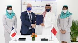 Gulf Air and Safran Landing Systems have signed a new MRO agreement, for 5 years. Gulf Air and Safran Landing Systems have signed a new MRO agreement, for 5 years.
