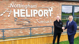 Dan Briggs from Central Helicopters and Rick Andrew from Savback Helicopters mark a new collaboration.