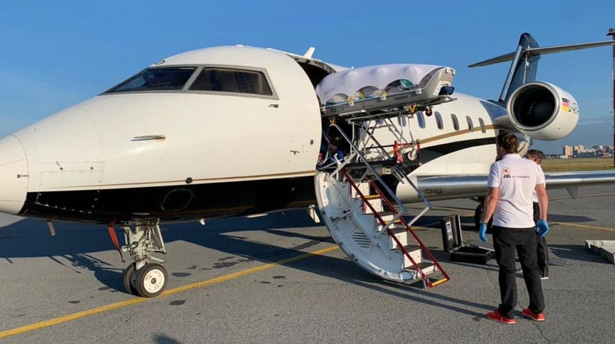 FAI has obtained supplementary type certification (STC) for the EpiShuttle on the aircraft type CL-600. In the photo is an FAI Air Ambulance.