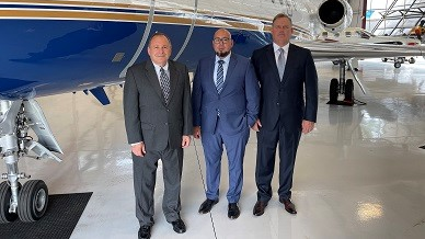 Left to right: Suits on the Ground founders: David Rimmer, Omar Diaz and Andy Ferguson