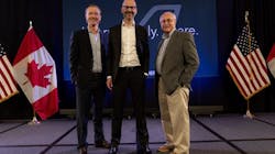 Bombardier’s Safety Standdown dream team: (From left) New Safety Standdown leader Chris Milligan, VP, Pre-Owned Aircraft Services and Flight Operations; JC Gallagher, Executive VP Services, Support and Strategy; and Andy Nureddin, veteran customer support executive and steward of the program for more than 15 years, who is retiring in 2022. Bombardier’s Safety Standdown dream team: (From left) New Safety Standdown leader Chris Milligan, VP, Pre-Owned Aircraft Services and Flight Operations; JC Gallagher, Executive VP Services, Support and Strategy; and Andy Nureddin, veteran customer support executive and steward of the program for more than 15 years, who is retiring in 2022.