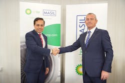 Tayeb Rostami, Joint Ventures Manager &ndash; Air BP Middle East; Stuart Hind, General Manager &ndash; United Iraqi Company for Airports and Ground Handling Services Limited