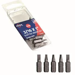 Mayhew Steel Products, Inc. introduces new made in the U.S.A. insert and power bit product lines. These bits are available to accommodate a wide variety of fastener styles and sizes and are made with S2 Tool Steel – a shock-resistant material that can withstand high impact.