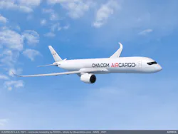 Airbus firmed up an order for four A350F freighters with the CMA CGM Group.