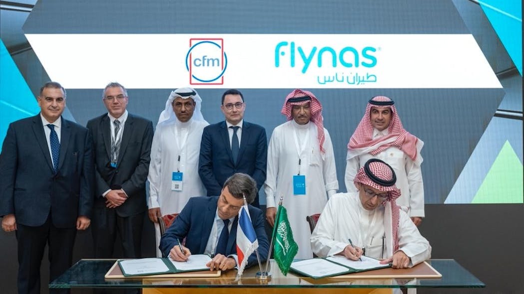 In conjunction with French President Emmanuel Macron&rsquo;s state visit to Saudi Arabia, flynas, the low-cost flag carrier, finalized a multi-year Rate Per Flight Hour (RPFH) agreement with CFM International for the LEAP-1A engines powering the airline&rsquo;s fleet of 80 Airbus A320neo aircraft.