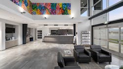Desert Jet showcases the vibrant contemporary works of artist Nicholas Kontaxis to its executive FBO.