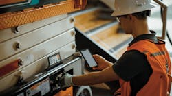 JLG Industries Inc. enables service technicians to connect to the JLG DaVinci AE1932 scissor lift via the exclusive DaVinciGO app. JLG Industries Inc. enables service technicians to connect to the JLG DaVinci AE1932 scissor lift via the exclusive DaVinciGO app.