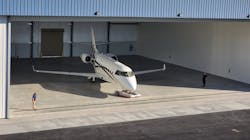 Five Rivers Aviation, the lone FBO at California’s Livermore Municipal Airport located in San Francisco’s Tri-Valley area, is ready to welcome more traffic to its operation with the completion of a 43,000-square-foot hangar facility. Five Rivers Aviation, the lone FBO at California’s Livermore Municipal Airport located in San Francisco’s Tri-Valley area, is ready to welcome more traffic to its operation with the completion of a 43,000-square-foot hangar facility.