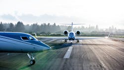 Gulfstream Aerospace Corp.&apos;s next-generation Gulfstream G500 and Gulfstream G600 both successfully demonstrated steep-approach landings into London City Airport in England, as well as Lugano Airport and Sion Airport in Switzerland.