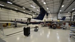 The first two Alpine Air Express Beech 1900 D aircraft to be converted to cargo haulers are currently undergoing conversion at Yingling’s Wichita, Kansas, facilities. The first two Alpine Air Express Beech 1900 D aircraft to be converted to cargo haulers are currently undergoing conversion at Yingling’s Wichita, Kansas, facilities.