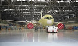 Irkut Corporation (part of the United Aircraft Corporation of Rostec State Corporation) has completed the construction of the first MC-21-300 aircraft with a Russian-made polymer composite wing.