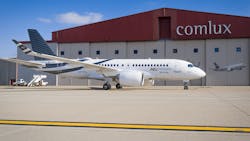 Comlux has taken delivery of the first ever Airbus ACJ TwoTwenty at the Airbus Canada facilities in Mirabel, Canada. Comlux has taken delivery of the first ever Airbus ACJ TwoTwenty at the Airbus Canada facilities in Mirabel, Canada.