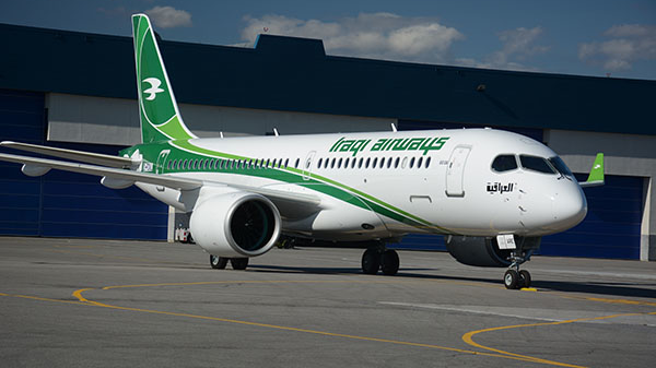 Iraqi Airways has taken delivery of its first Airbus A220-300 aircraft, powered exclusively by Pratt & Whitney GTF engines.