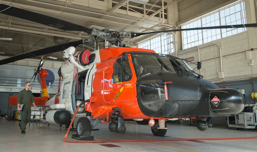 A UH-60 Blackhawk equipped with HUMS.