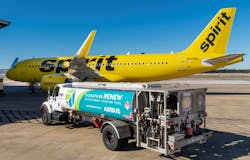 A recent fueling of an Airbus A320 with a sustainable aviation fuel (SAF) blend at Airbus&rsquo; Mobile, Alabama Final Assembly Line for delivery to Spirit Airlines. As part of Airbus&rsquo; ongoing commitment to sustainability in aviation, all aircraft delivered from its U.S. manufacturing facility will be fueled with a SAF blend on the delivery flight.