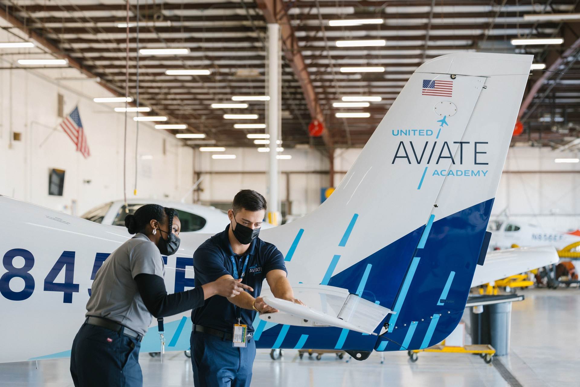 Students at the United Aviate Academy train for their future pilot careers.
