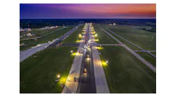 Blue Grass Airport repaved all of Runway 4-22 in one 72-hour period in August.