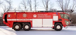 Yellowknife Airport in Canada’s Northwest Territories received a new Oshkosh Striker 6x6 ARFF vehicle. Yellowknife Airport in Canada’s Northwest Territories received a new Oshkosh Striker 6x6 ARFF vehicle.