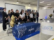 Epic Flight Academy hosted a press conference on Jan. 11, 2022, to announce its partnership with United Airlines.