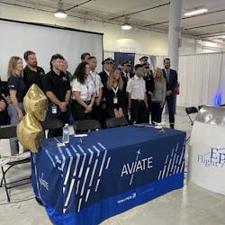 Epic Flight Academy hosted a press conference on Jan. 11, 2022, to announce its partnership with United Airlines.