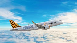 Tigerair Taiwan Airbus A320neo aircraft Tigerair Taiwan Airbus A320neo aircraft
