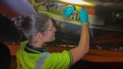 According to Women in Aviation International, women comprise just 2.6% of all licensed aircraft mechanics in the United States According to Women in Aviation International, women comprise just 2.6% of all licensed aircraft mechanics in the United States