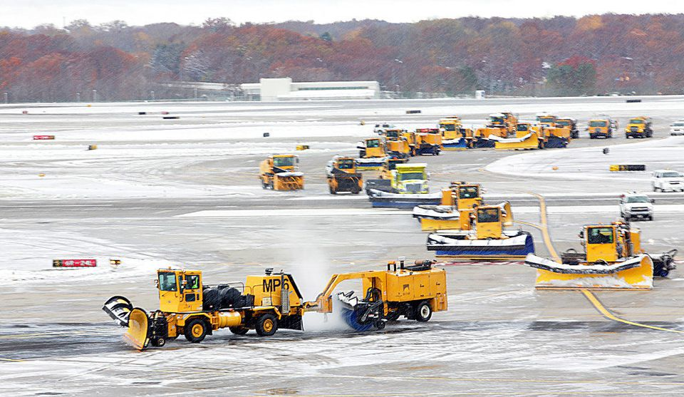 Nearly 100 flights scheduled for Thursday, Feb. 3 at Hopkins International Airport have been canceled, according to the airport&rsquo;s website.
