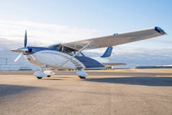 The Cessna Turbo Skylane is designed and manufactured by Textron Aviation Inc., a Textron Inc. company. The Cessna Turbo Skylane is designed and manufactured by Textron Aviation Inc., a Textron Inc. company.