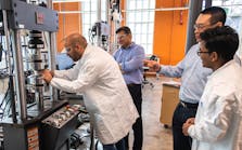 Auburn University is ranked in the top 11% of U.S. research institutions, coming in at No. 100 among 915 universities, according to the National Science Foundation&rsquo;s recent Higher Education Research and Development, or HERD, Survey. Pictured, scientists in Auburn&rsquo;s National Center for Additive Manufacturing Excellence conduct fatigue testing on an additively manufactured part.
