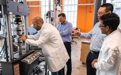 Auburn University is ranked in the top 11% of U.S. research institutions, coming in at No. 100 among 915 universities, according to the National Science Foundation&rsquo;s recent Higher Education Research and Development, or HERD, Survey. Pictured, scientists in Auburn&rsquo;s National Center for Additive Manufacturing Excellence conduct fatigue testing on an additively manufactured part.