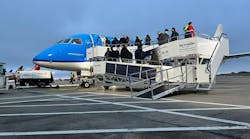 Solar power is an option for all five of Aviramp's boarding bridge and ramp models. Solar power is an option for all five of Aviramp's boarding bridge and ramp models.