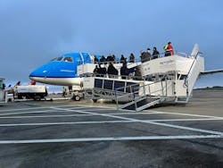 Solar power is an option for all five of Aviramp's boarding bridge and ramp models. Solar power is an option for all five of Aviramp's boarding bridge and ramp models.