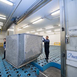 Hactl&apos;s refrigerated cargo center.