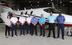 Banyan Air Service is proud to announce the issuance of the FAA (Federal Aviation Administration) STC (Supplemental Type Certificate) SA04214NY for the HondaJet HA-420 Gogo AVANCE L3 Wi-Fi installation. Banyan Air Service is proud to announce the issuance of the FAA (Federal Aviation Administration) STC (Supplemental Type Certificate) SA04214NY for the HondaJet HA-420 Gogo AVANCE L3 Wi-Fi installation.