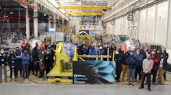 ITP Aero has delivered the first Rolls-Royce UltraFan intermediate pressure turbine (IPT) from its assembly facility in Ajalvir (Madrid) and over the coming weeks, the IPT will be assembled on the complete demonstration engine at Rolls-Royce's Derby facilities. ITP Aero has delivered the first Rolls-Royce UltraFan intermediate pressure turbine (IPT) from its assembly facility in Ajalvir (Madrid) and over the coming weeks, the IPT will be assembled on the complete demonstration engine at Rolls-Royce's Derby facilities.