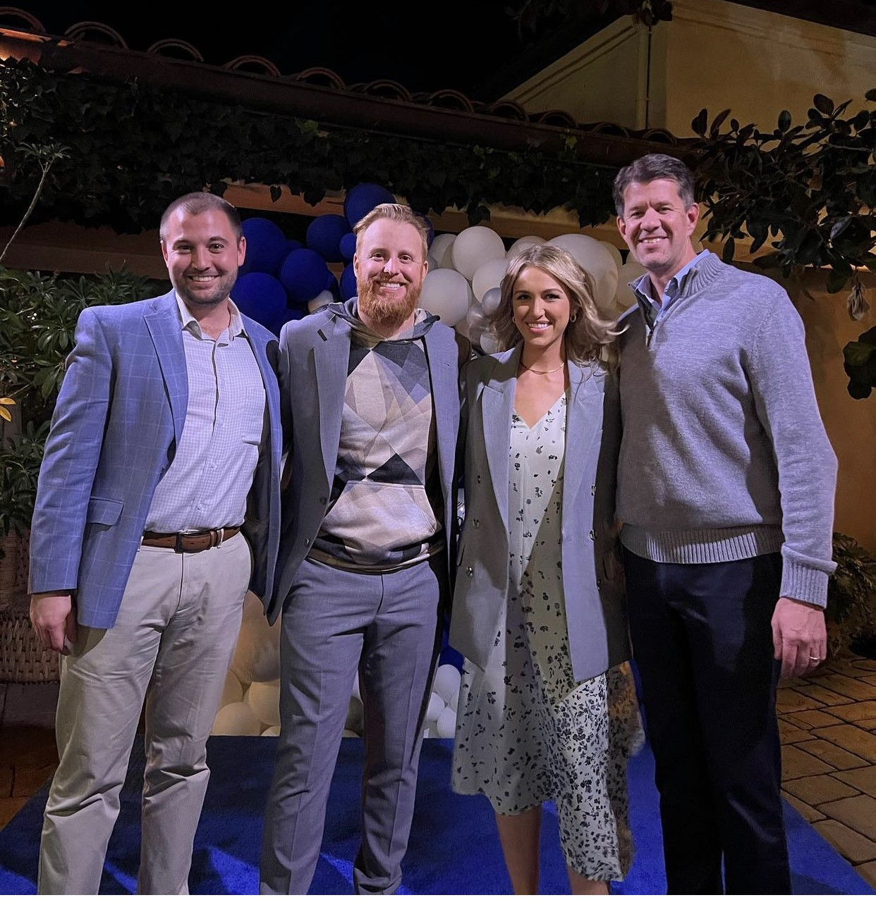 Left to right: Justin Sherrill, director of Aircraft Management; Justin Turner (Los Angeles Dodgers), Kourtney Turner, and Brian Counsil, president and CEO of Sun Air Jets.