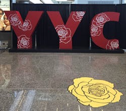 The #NotInMyCity yellow rose at the Calgary International Airport. The #NotInMyCity yellow rose at the Calgary International Airport.