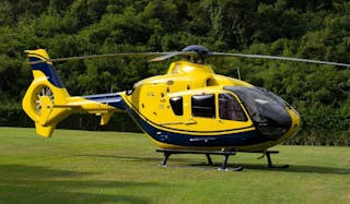 First acquisition, EC135P2+ twin-engine helicopter, on its way to the United States for remarketing and sale.