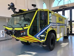 Coastal Carolina Regional Airport’s Aircraft Rescue & Fire Fighting (ARFF) crew has added a new vehicle to its growing fleet. Coastal Carolina Regional Airport’s Aircraft Rescue & Fire Fighting (ARFF) crew has added a new vehicle to its growing fleet.