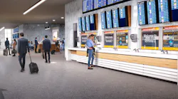 Travelers are already accustomed to monitoring flight information and airport maps, and a new concept would integrate handwashing with this existing signage.