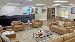 While the runway was under construction, Southern Sky Aviation took the opportunity to upgrade its FBO facilities.